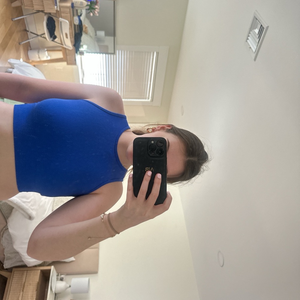 Blue Women's Workout Top